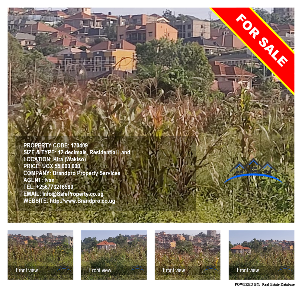 Residential Land  for sale in Kira Wakiso Uganda, code: 170409