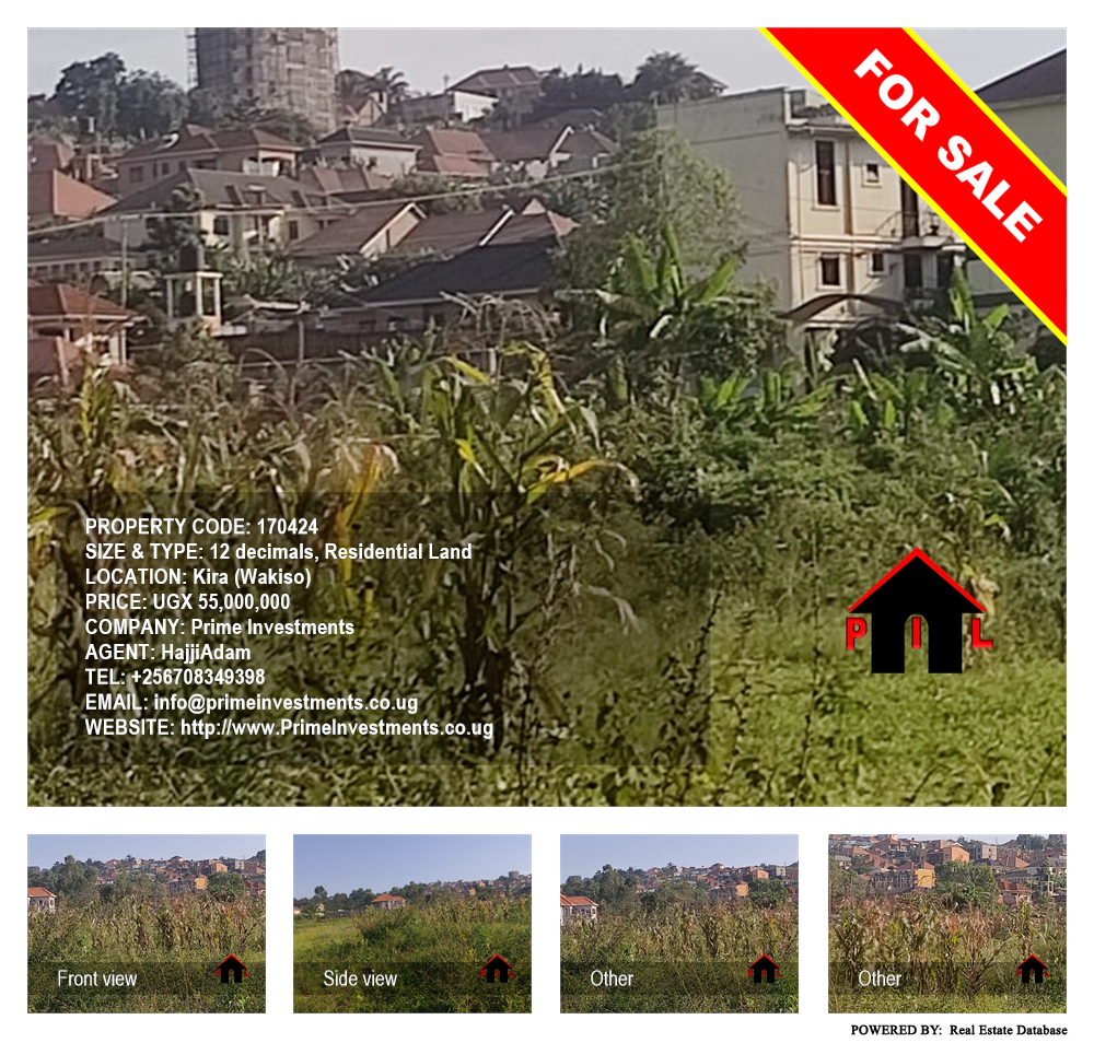 Residential Land  for sale in Kira Wakiso Uganda, code: 170424