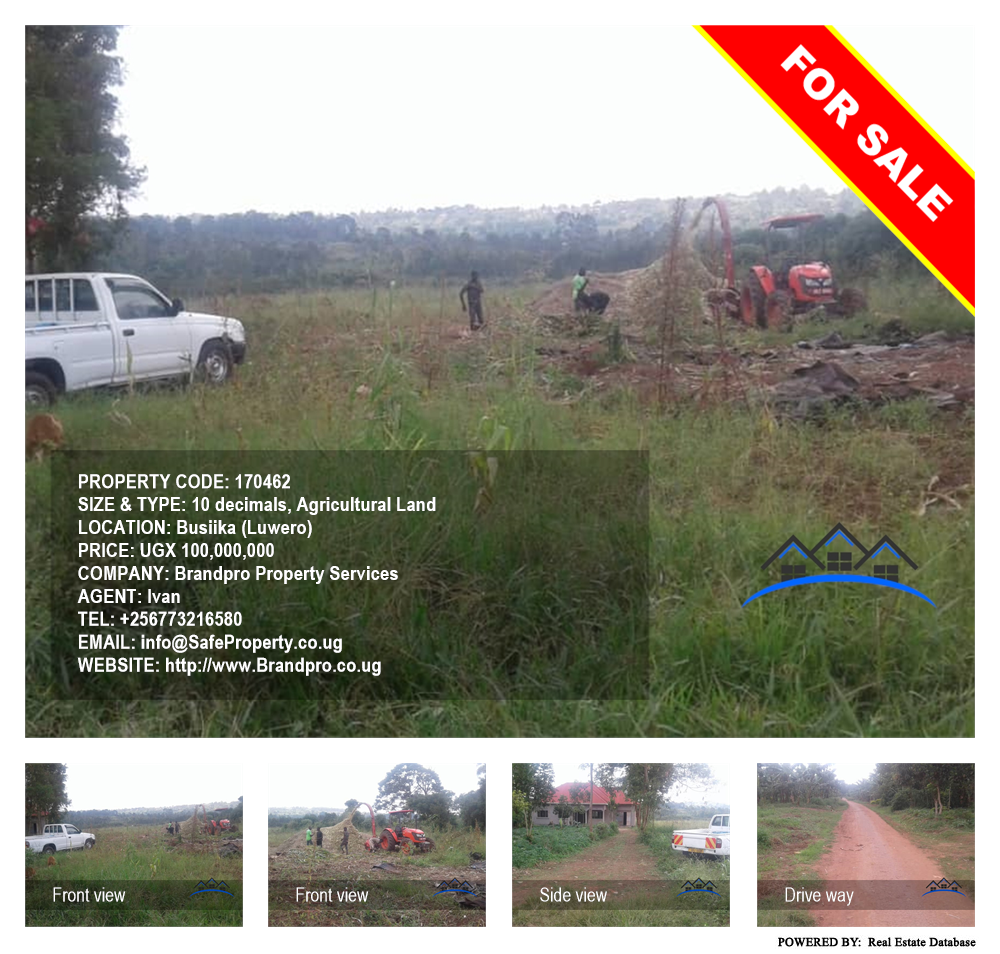 Agricultural Land  for sale in Busiika Luweero Uganda, code: 170462