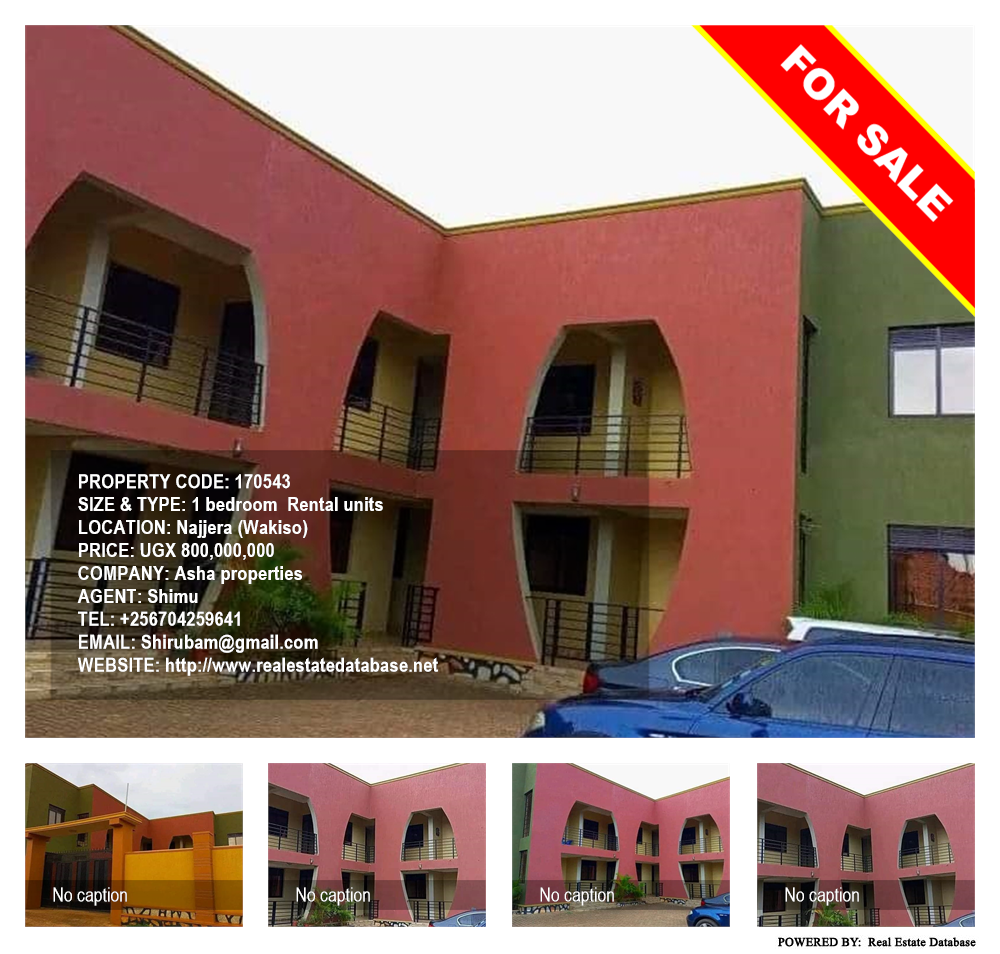 1 bedroom Rental units  for sale in Najjera Wakiso Uganda, code: 170543