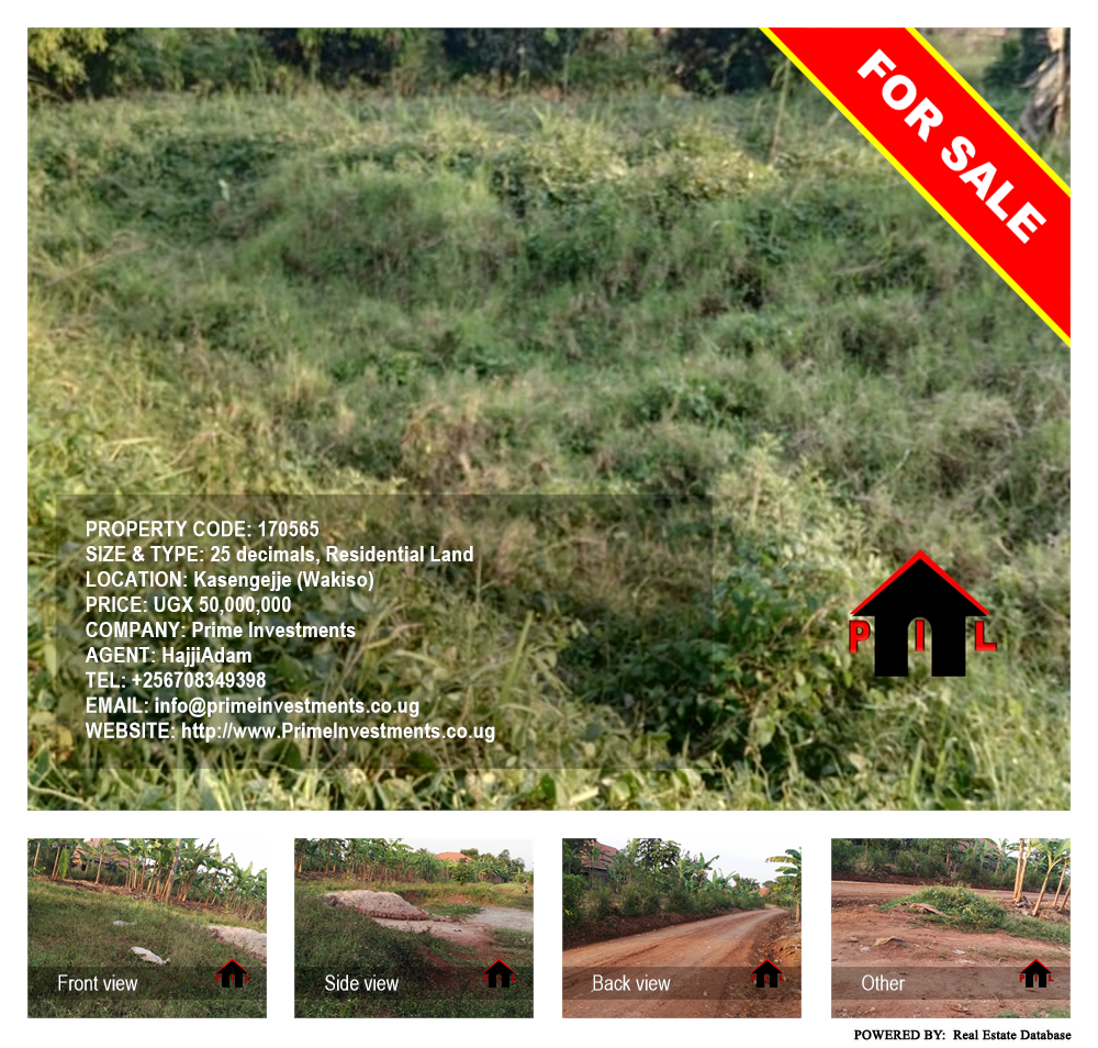 Residential Land  for sale in Kasengejje Wakiso Uganda, code: 170565