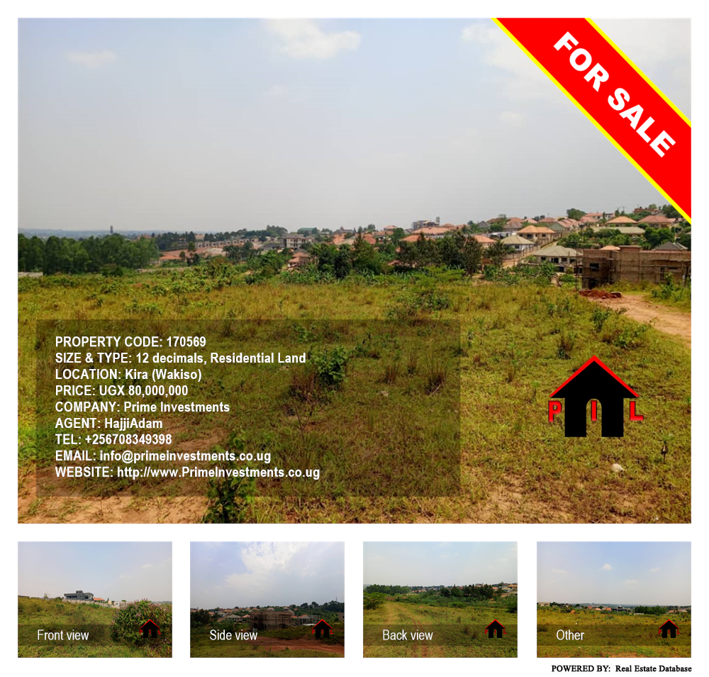 Residential Land  for sale in Kira Wakiso Uganda, code: 170569