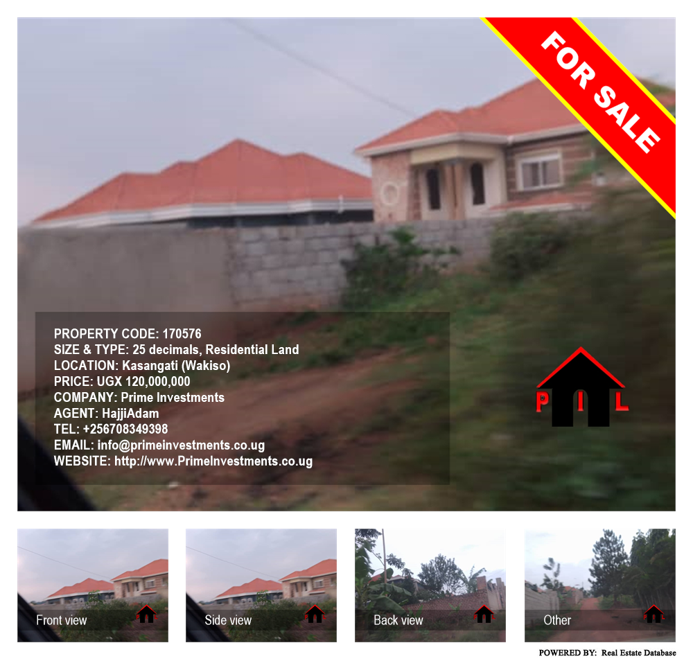 Residential Land  for sale in Kasangati Wakiso Uganda, code: 170576