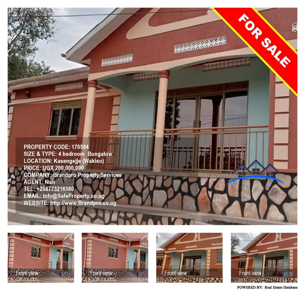 4 bedroom Bungalow  for sale in Kasengejje Wakiso Uganda, code: 170584