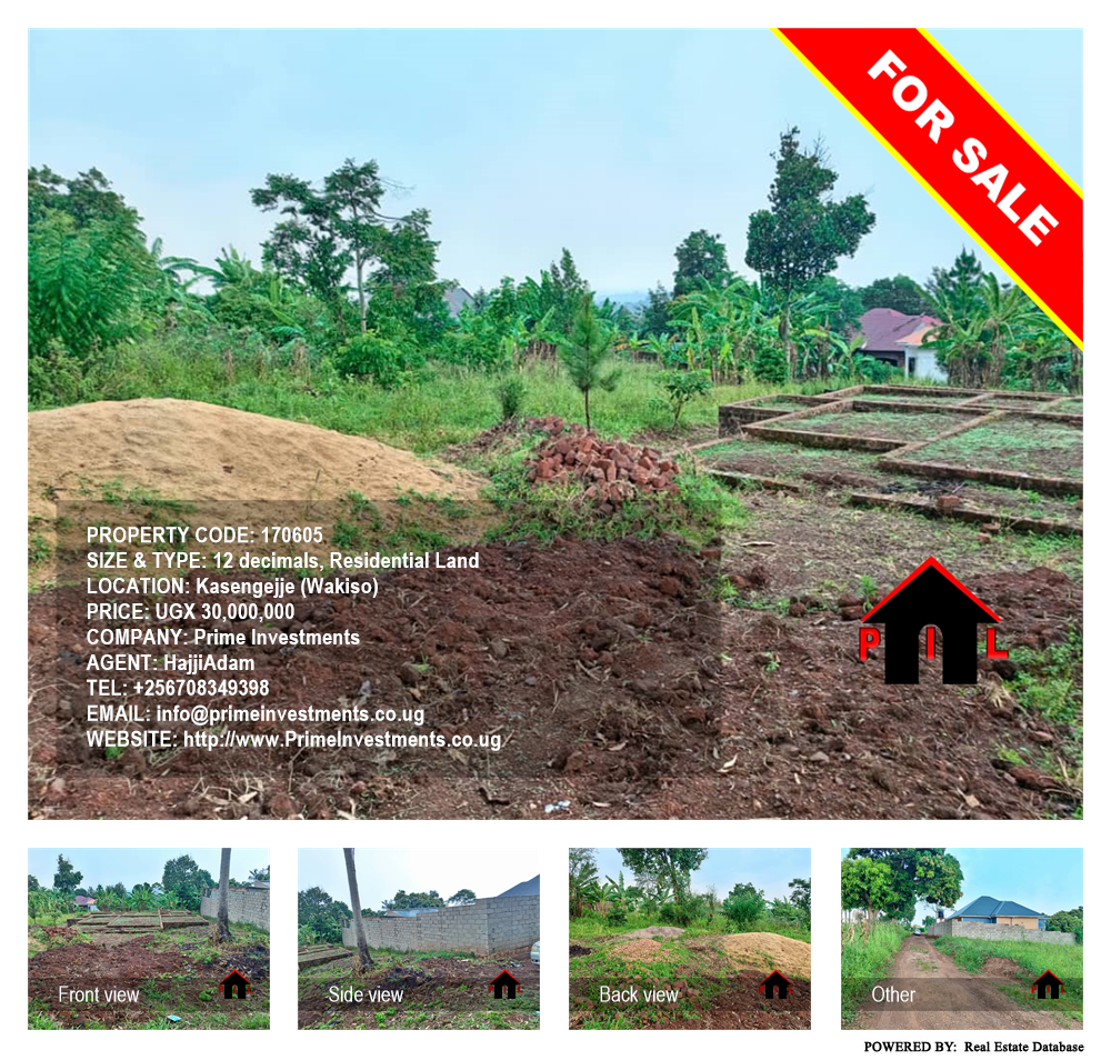 Residential Land  for sale in Kasengejje Wakiso Uganda, code: 170605