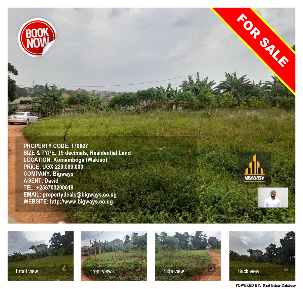 Residential Land  for sale in Komamboga Wakiso Uganda, code: 170627