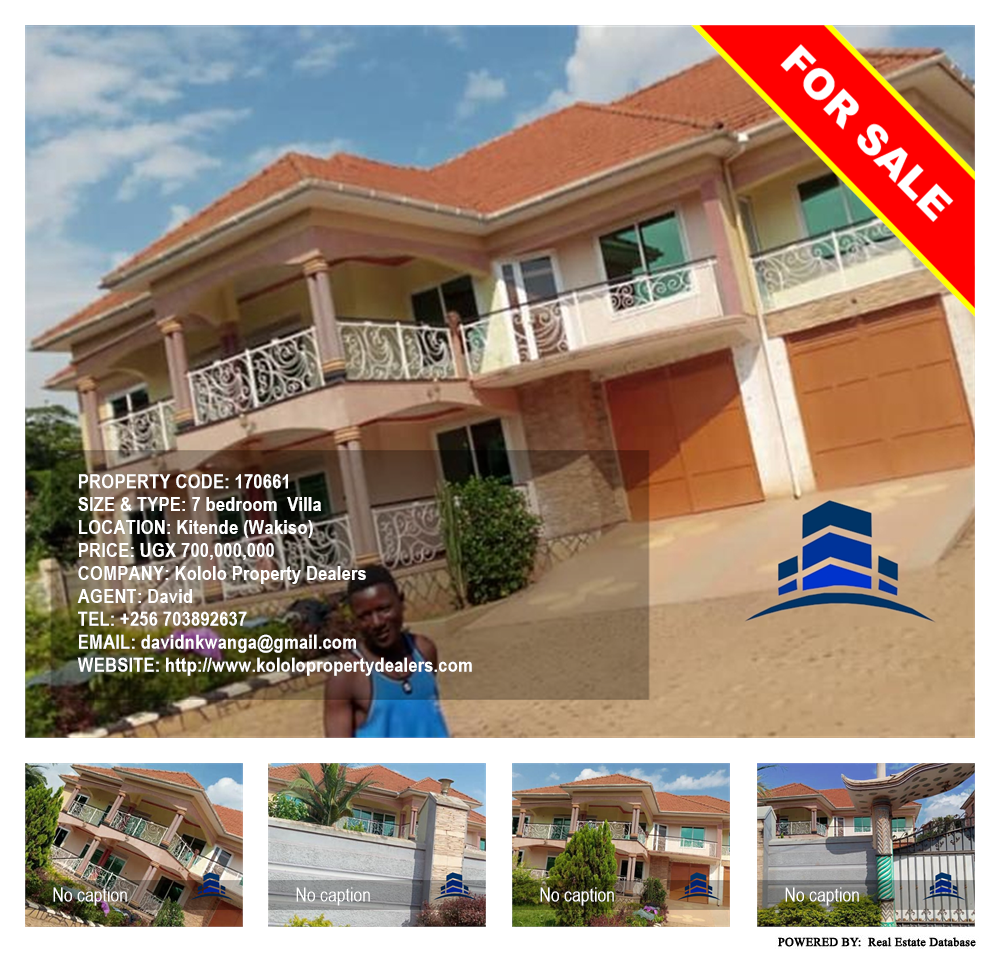 7 bedroom Villa  for sale in Kitende Wakiso Uganda, code: 170661