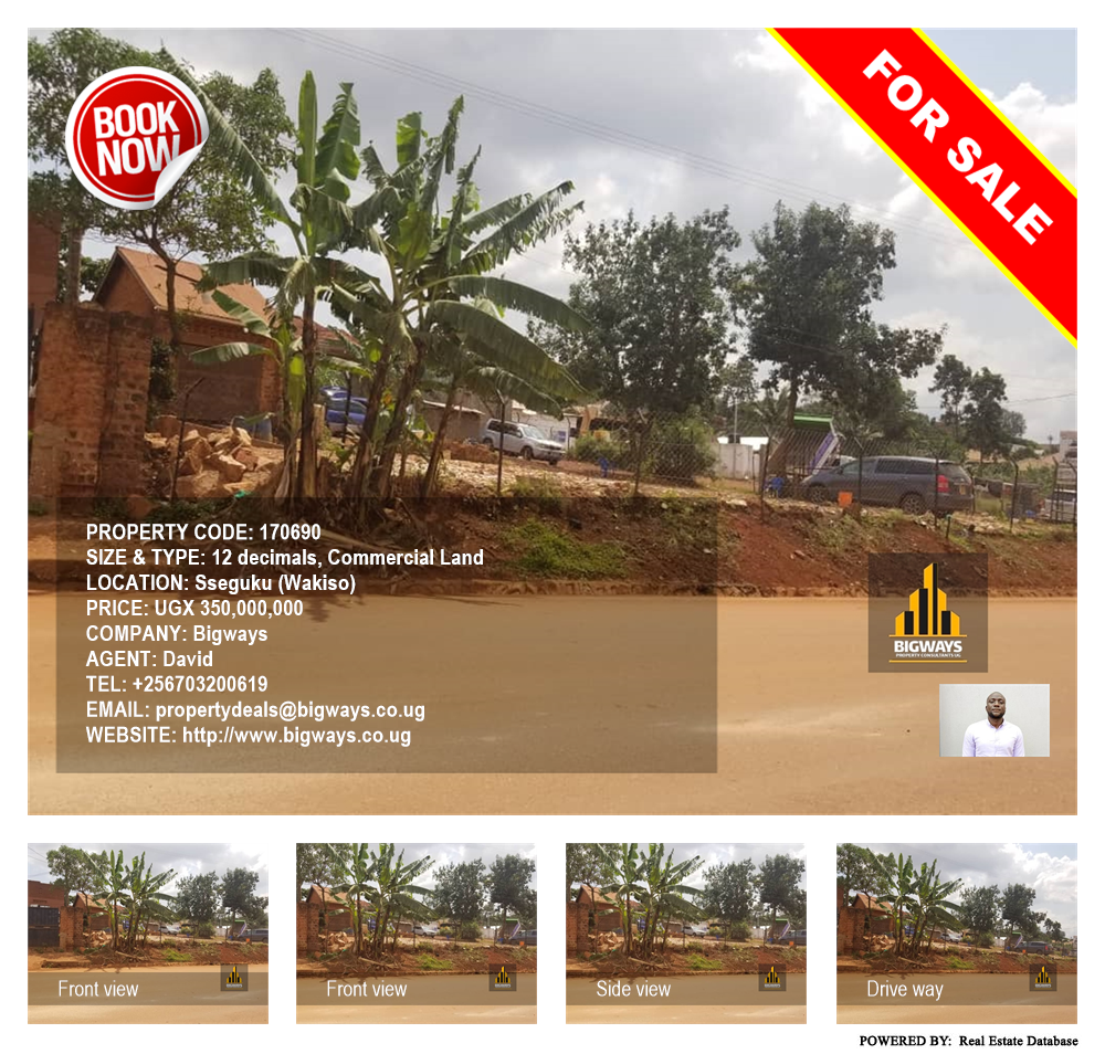 Commercial Land  for sale in Seguku Wakiso Uganda, code: 170690