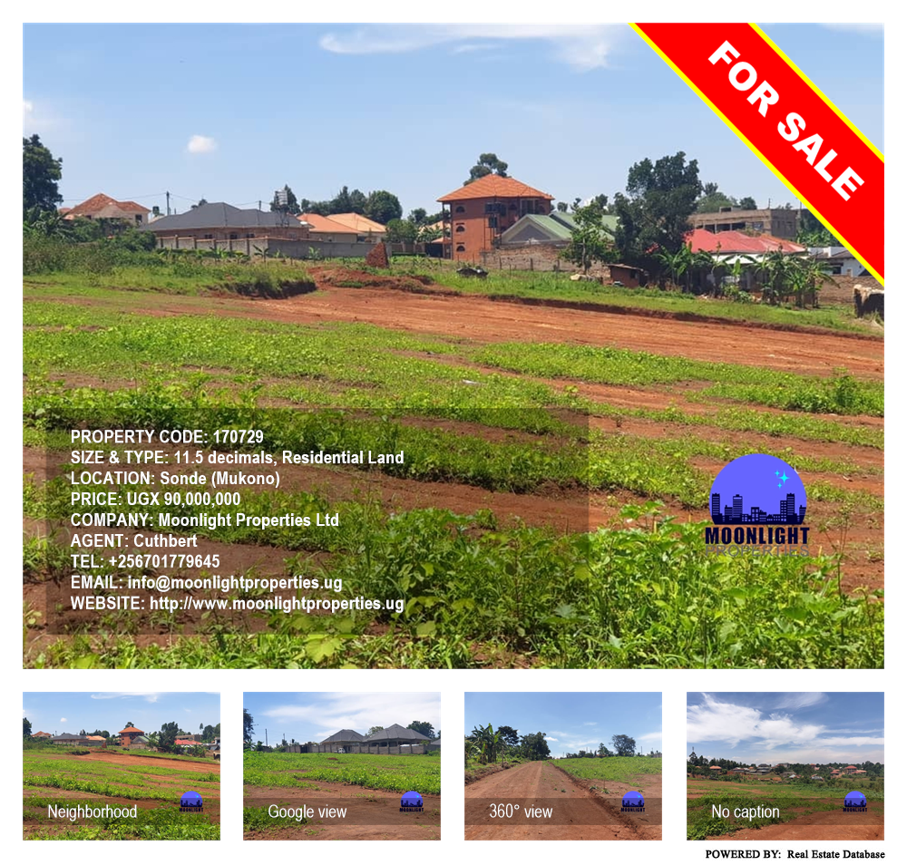 Residential Land  for sale in Sonde Mukono Uganda, code: 170729