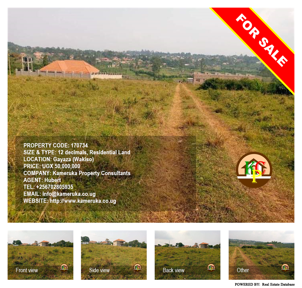 Residential Land  for sale in Gayaza Wakiso Uganda, code: 170734