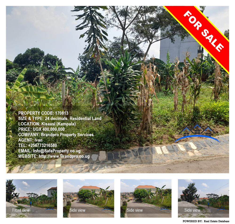 Residential Land  for sale in Kisaasi Kampala Uganda, code: 170813