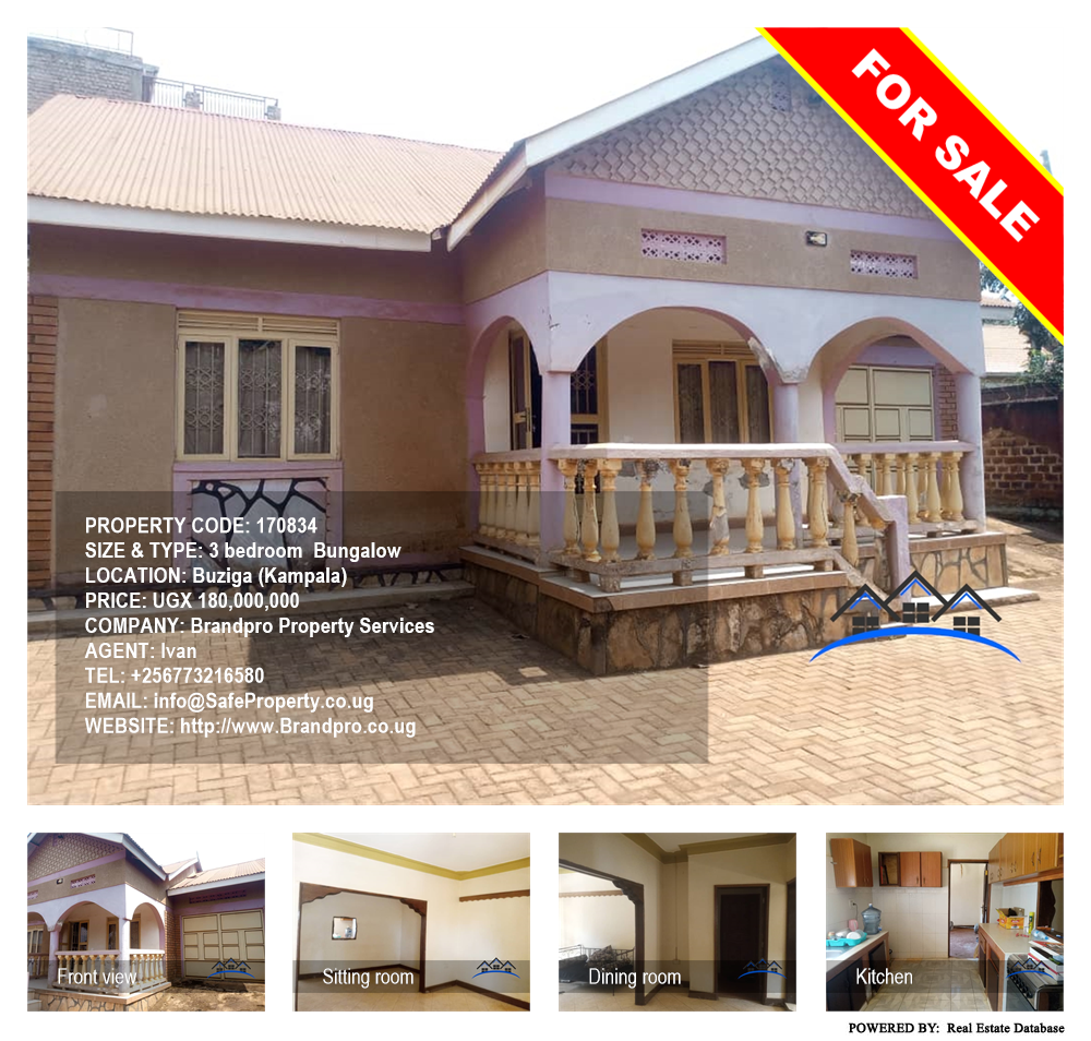 3 bedroom Bungalow  for sale in Buziga Kampala Uganda, code: 170834