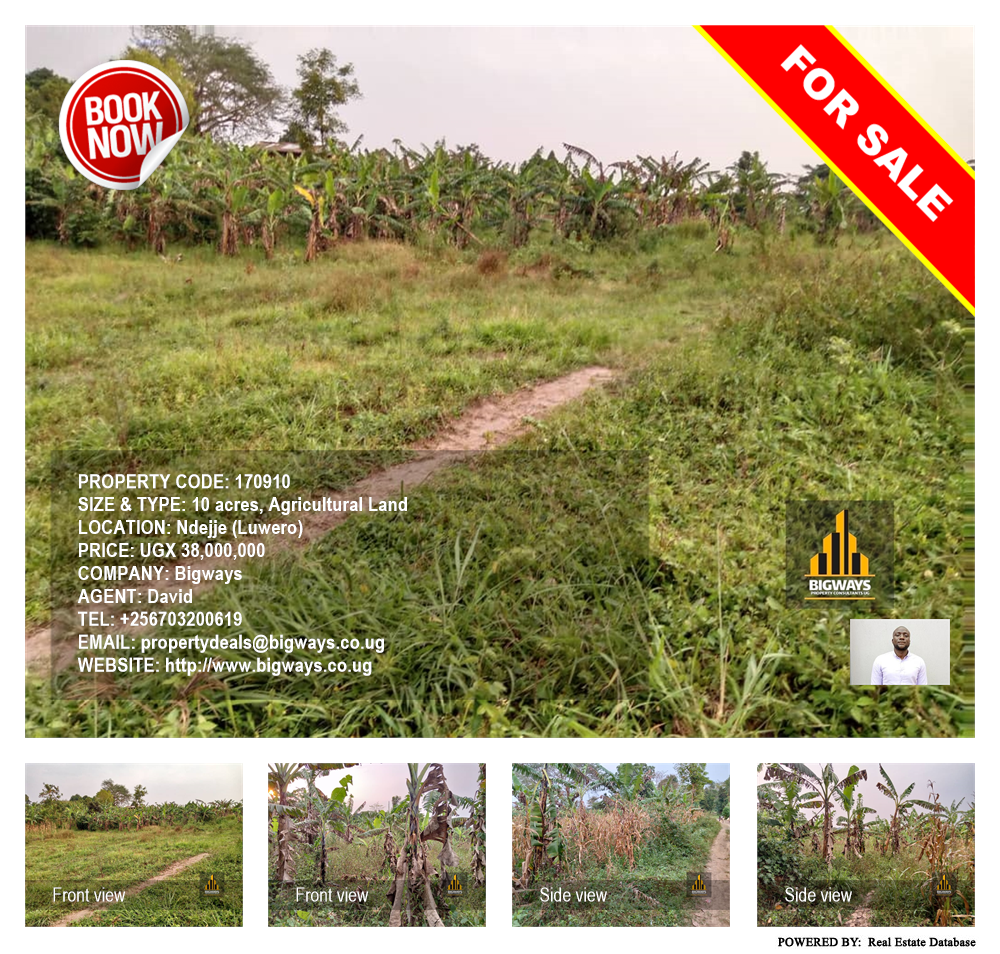 Agricultural Land  for sale in Ndejje Luweero Uganda, code: 170910