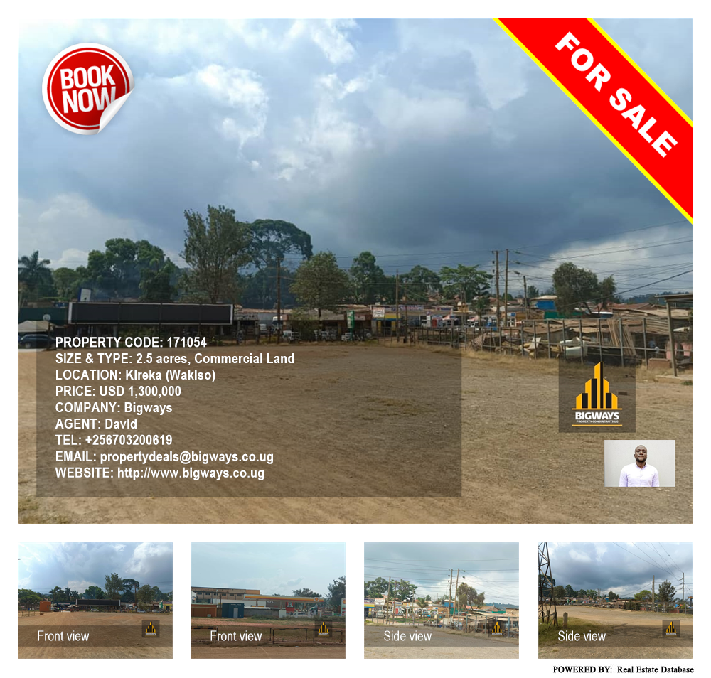Commercial Land  for sale in Kireka Wakiso Uganda, code: 171054