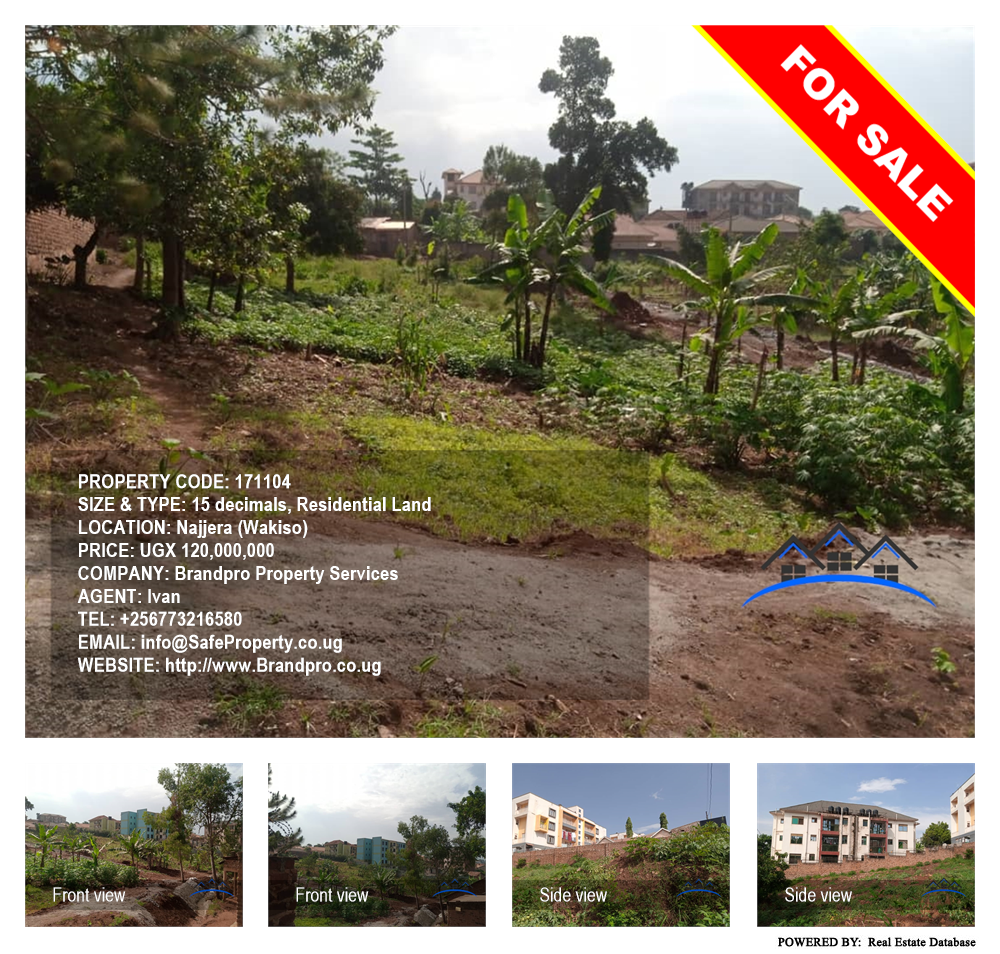 Residential Land  for sale in Najjera Wakiso Uganda, code: 171104