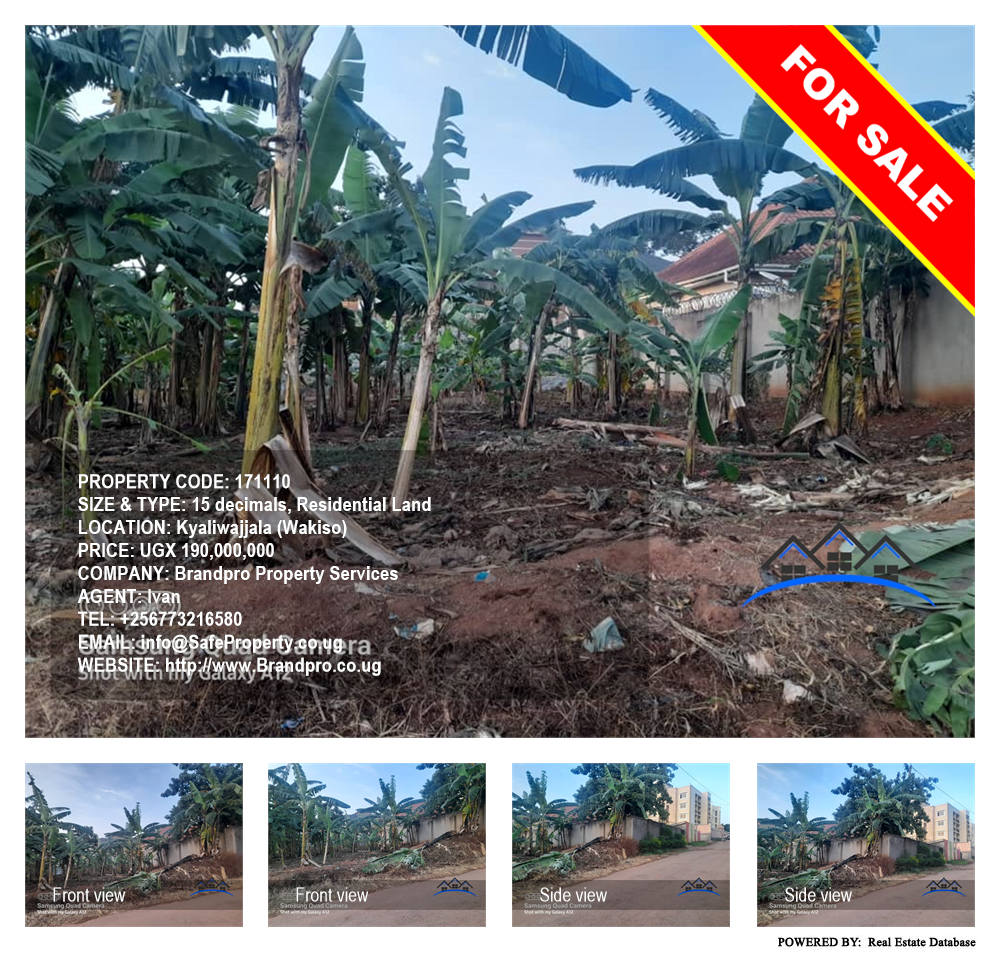 Residential Land  for sale in Kyaliwajjala Wakiso Uganda, code: 171110