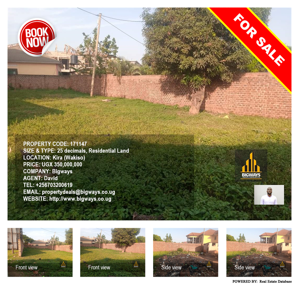 Residential Land  for sale in Kira Wakiso Uganda, code: 171147