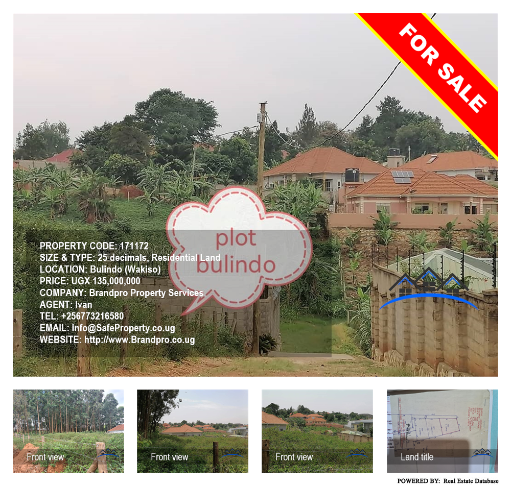 Residential Land  for sale in Bulindo Wakiso Uganda, code: 171172