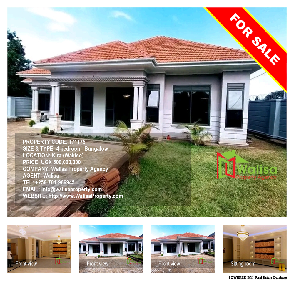 4 bedroom Bungalow  for sale in Kira Wakiso Uganda, code: 171175