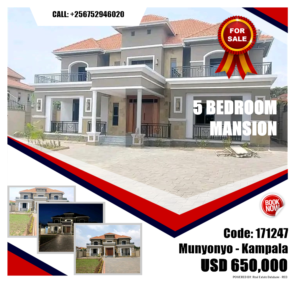 5 bedroom Mansion  for sale in Munyonyo Kampala Uganda, code: 171247