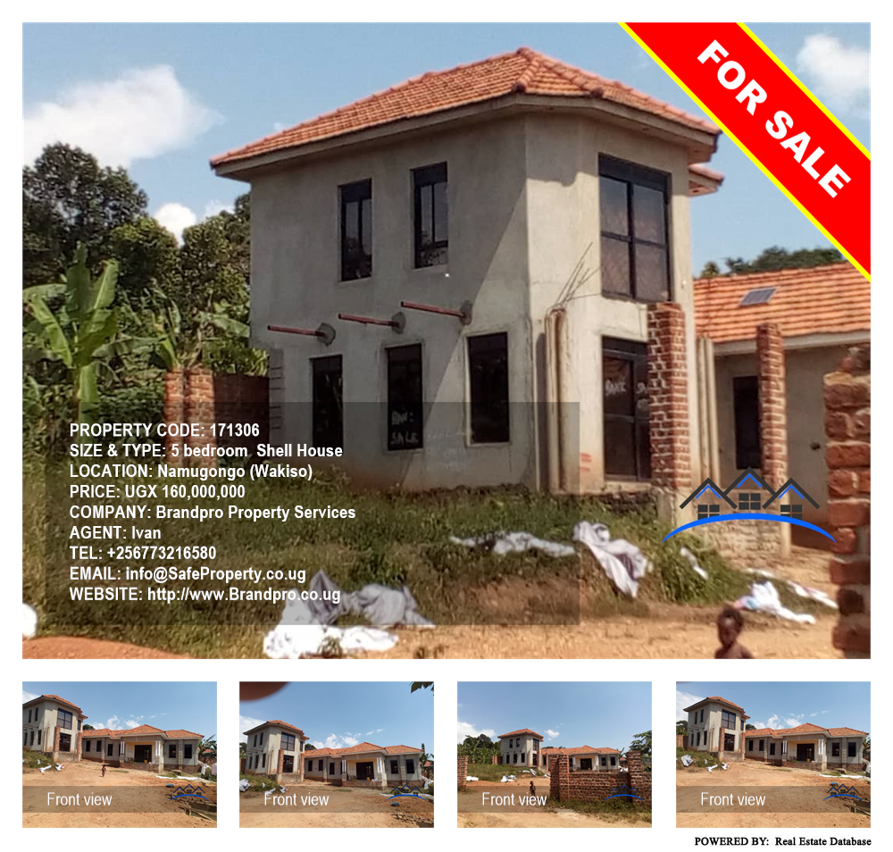 5 bedroom Shell House  for sale in Namugongo Wakiso Uganda, code: 171306