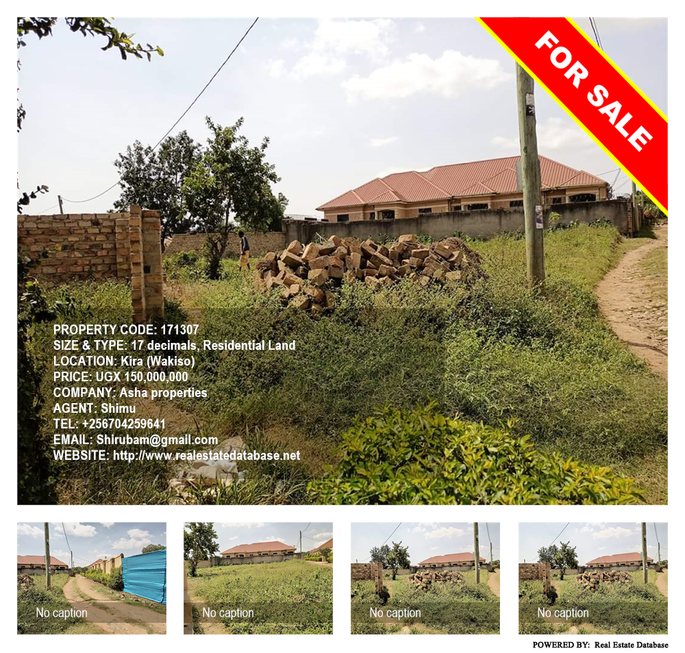 Residential Land  for sale in Kira Wakiso Uganda, code: 171307