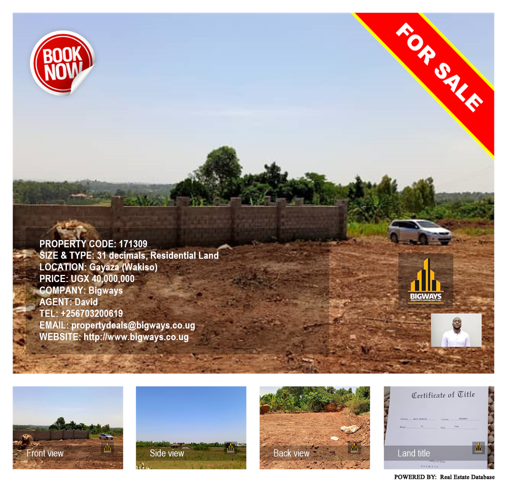 Residential Land  for sale in Gayaza Wakiso Uganda, code: 171309