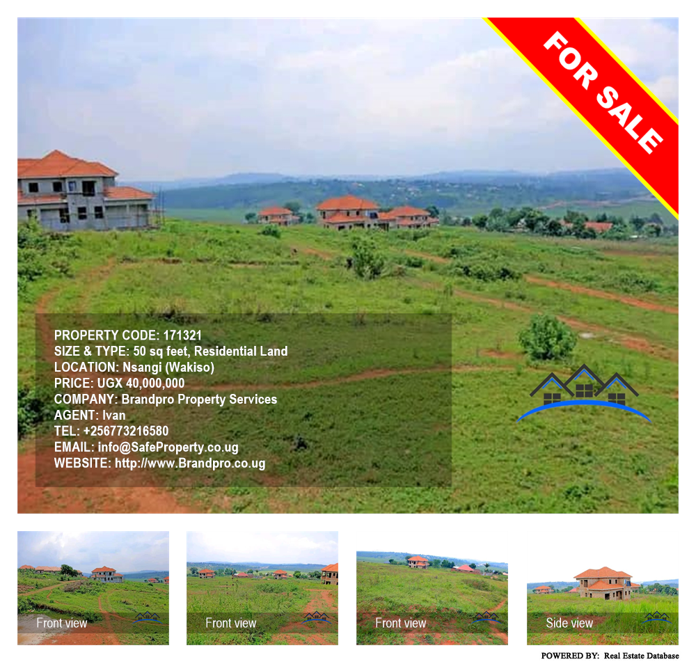 Residential Land  for sale in Nsangi Wakiso Uganda, code: 171321