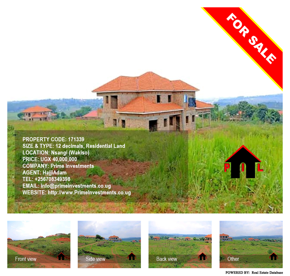 Residential Land  for sale in Nsangi Wakiso Uganda, code: 171339