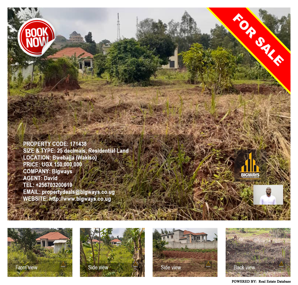 Residential Land  for sale in Bwebajja Wakiso Uganda, code: 171438