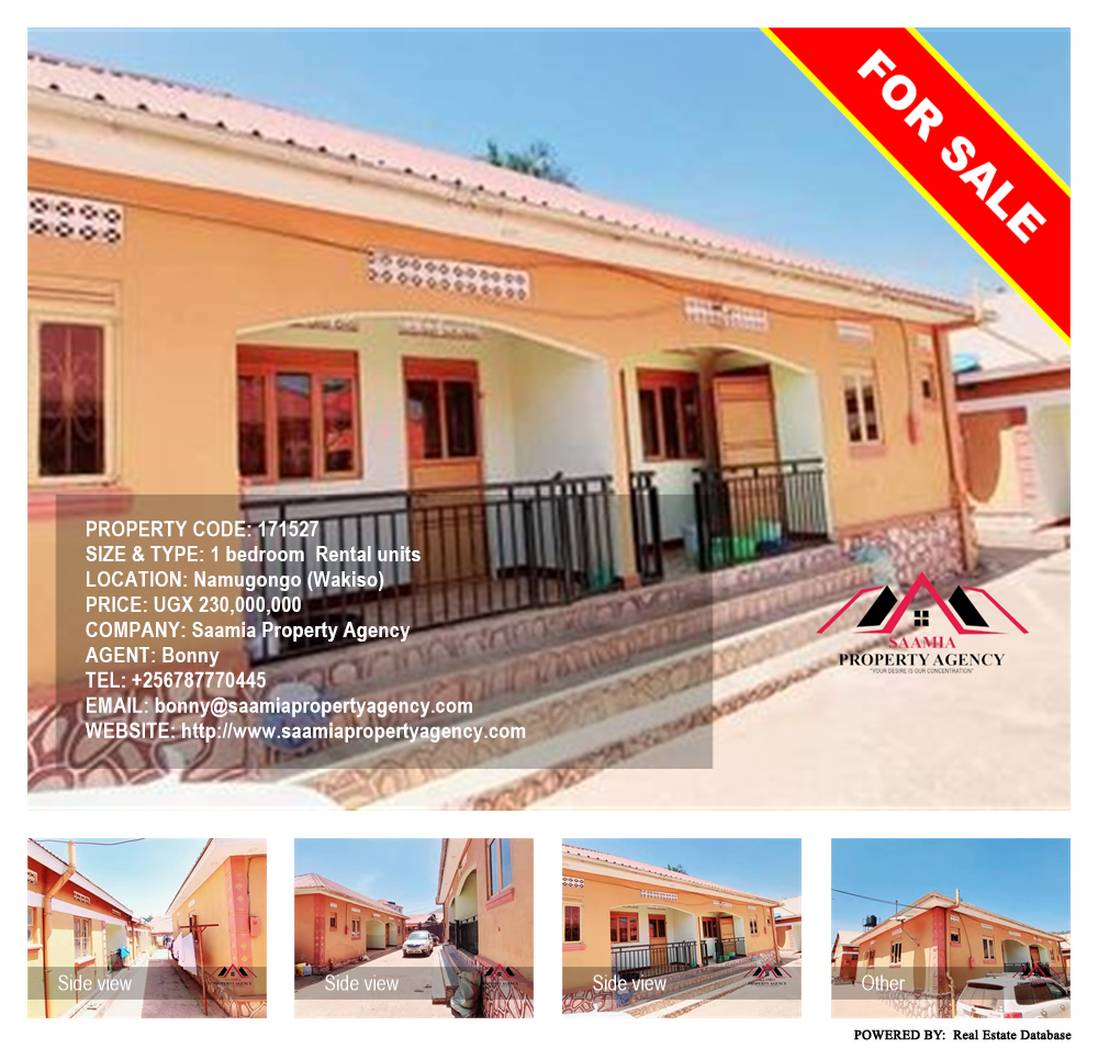 1 bedroom Rental units  for sale in Namugongo Wakiso Uganda, code: 171527