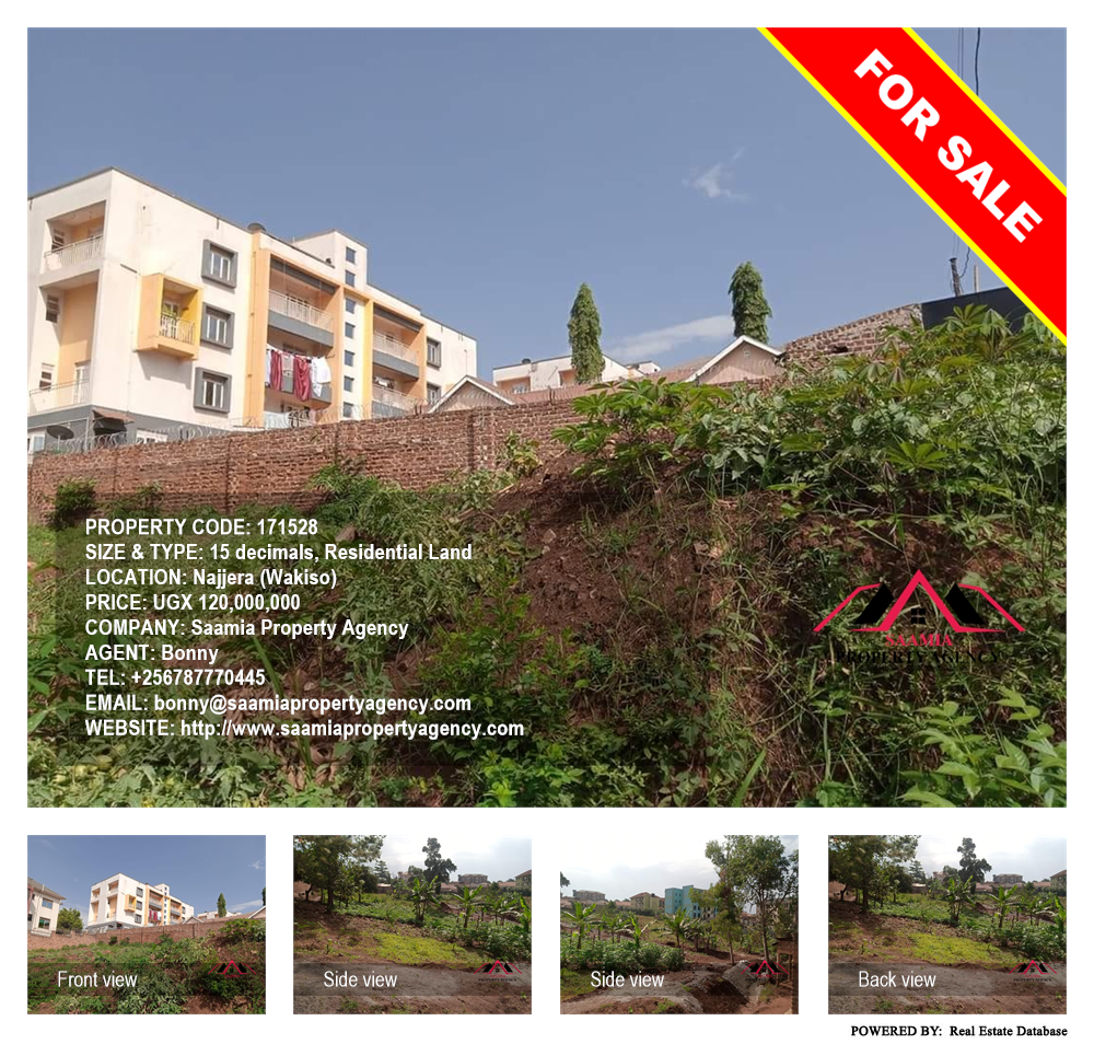 Residential Land  for sale in Najjera Wakiso Uganda, code: 171528