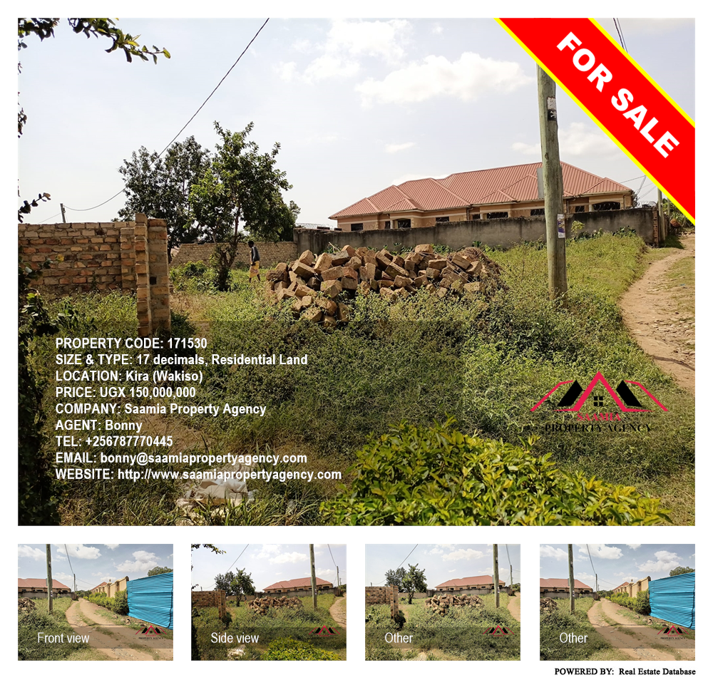 Residential Land  for sale in Kira Wakiso Uganda, code: 171530