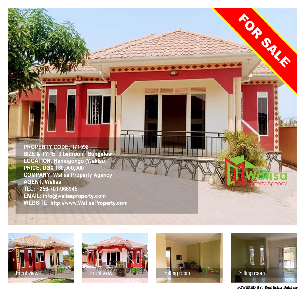 3 bedroom Bungalow  for sale in Namugongo Wakiso Uganda, code: 171598