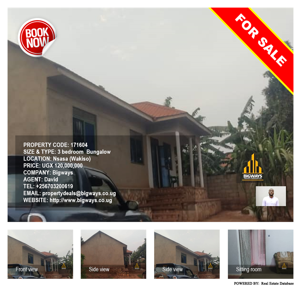 3 bedroom Bungalow  for sale in Nsasa Wakiso Uganda, code: 171604