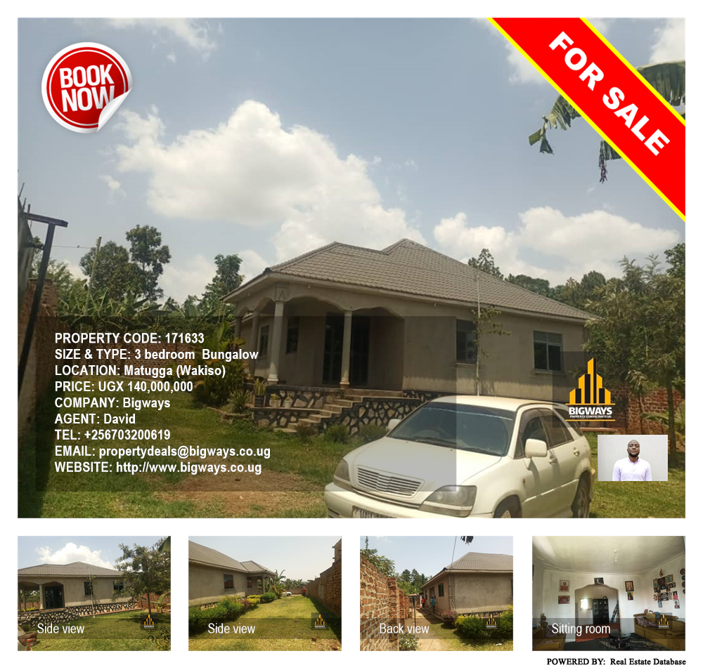 3 bedroom Bungalow  for sale in Matugga Wakiso Uganda, code: 171633