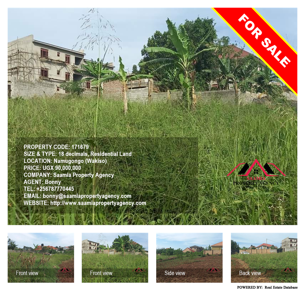 Residential Land  for sale in Namugongo Wakiso Uganda, code: 171679