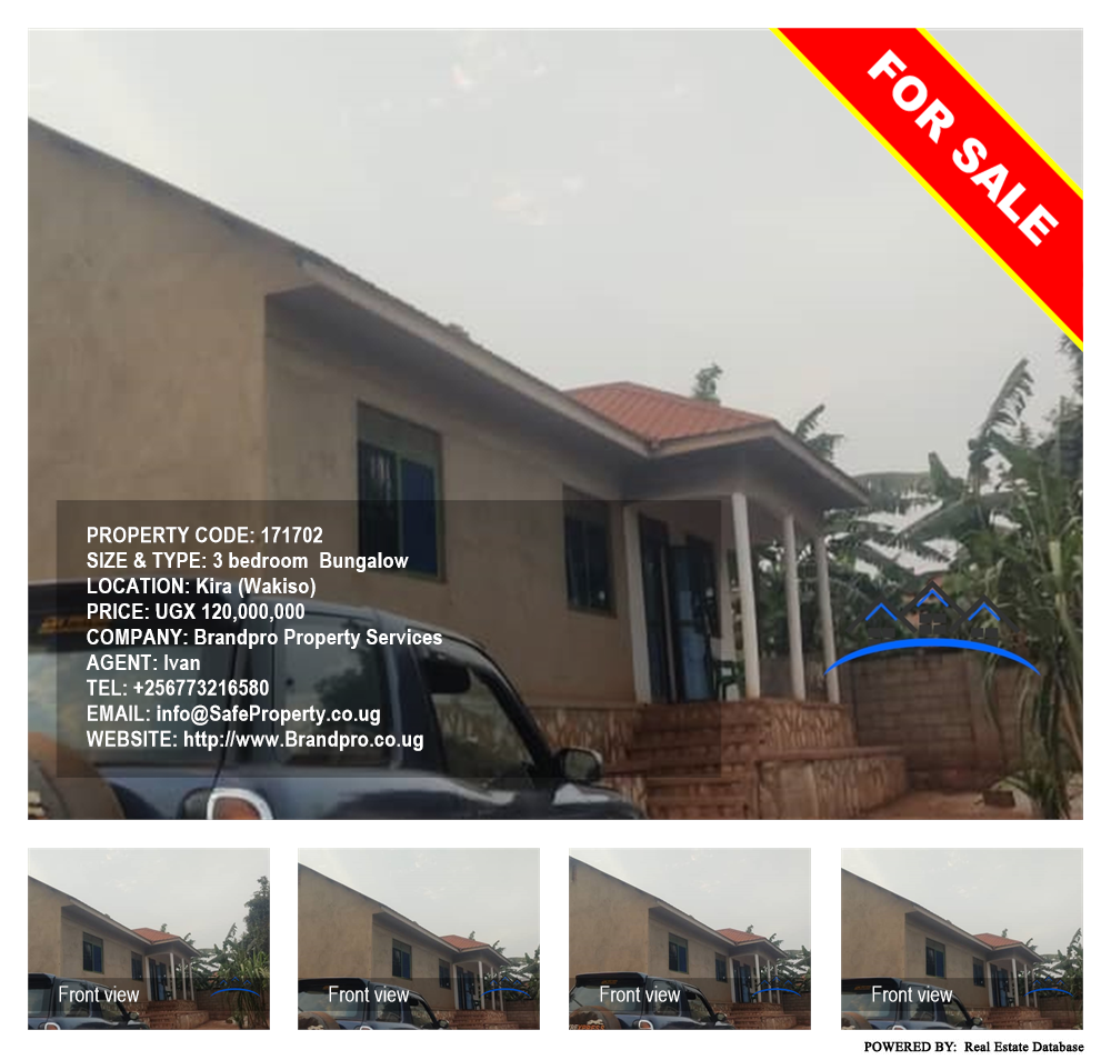 3 bedroom Bungalow  for sale in Kira Wakiso Uganda, code: 171702