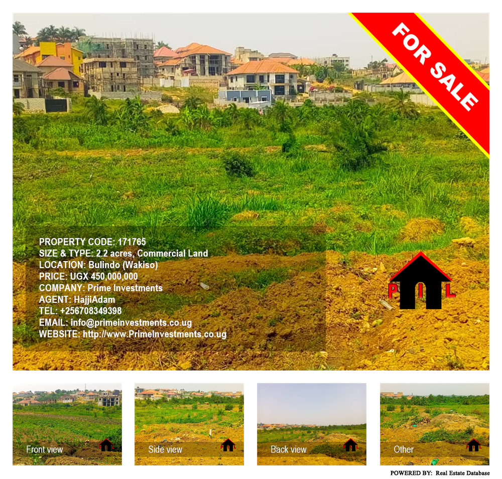 Commercial Land  for sale in Bulindo Wakiso Uganda, code: 171765