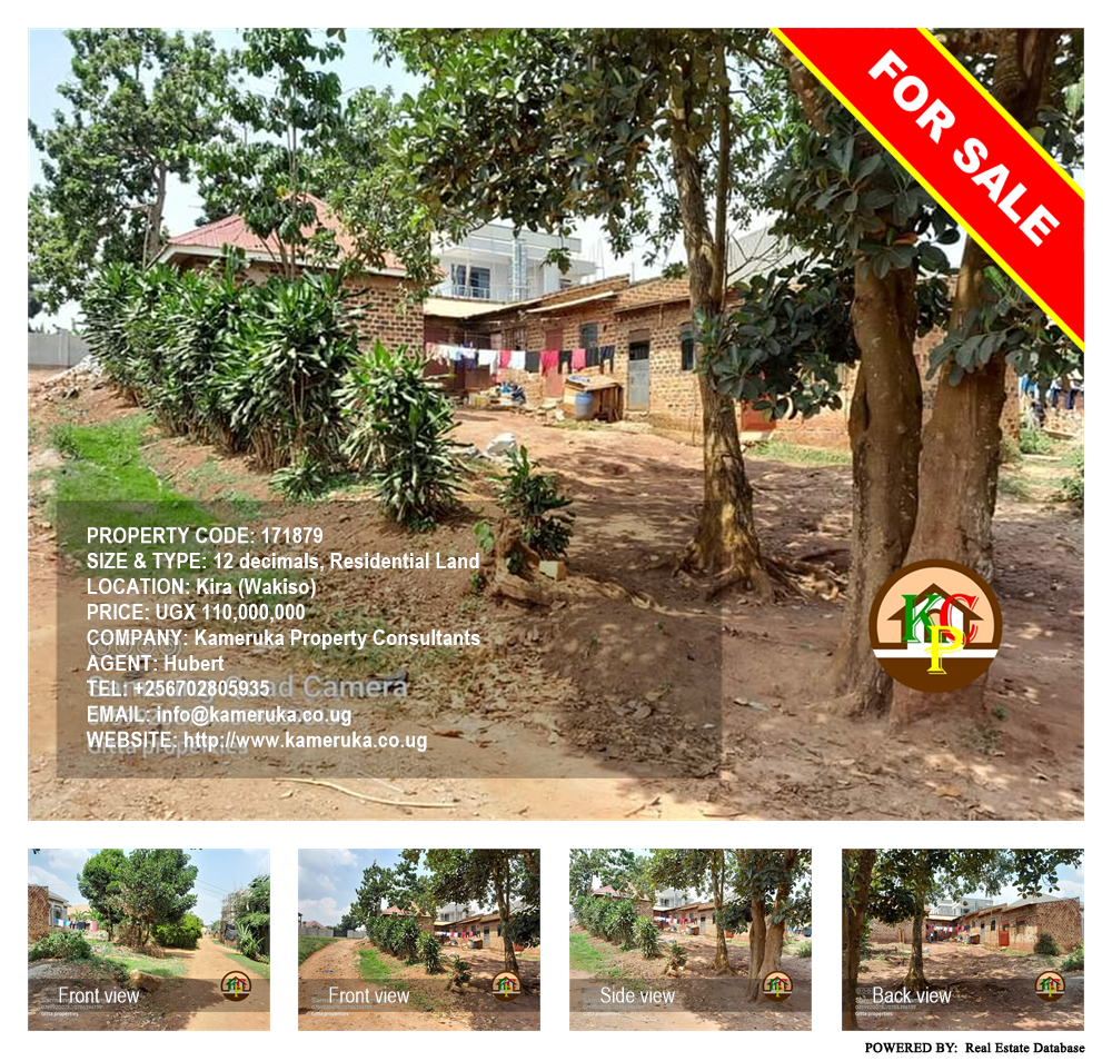 Residential Land  for sale in Kira Wakiso Uganda, code: 171879