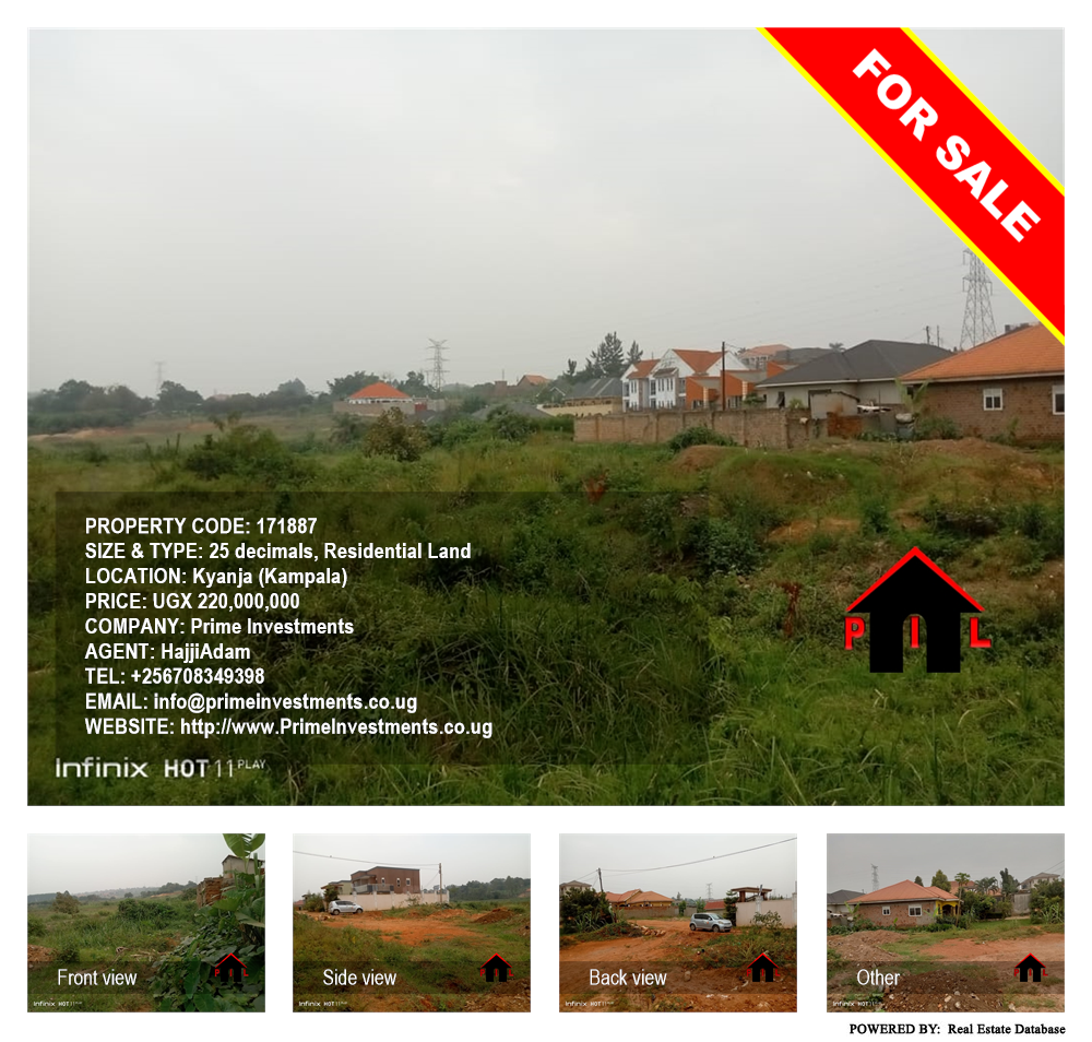 Residential Land  for sale in Kyanja Kampala Uganda, code: 171887
