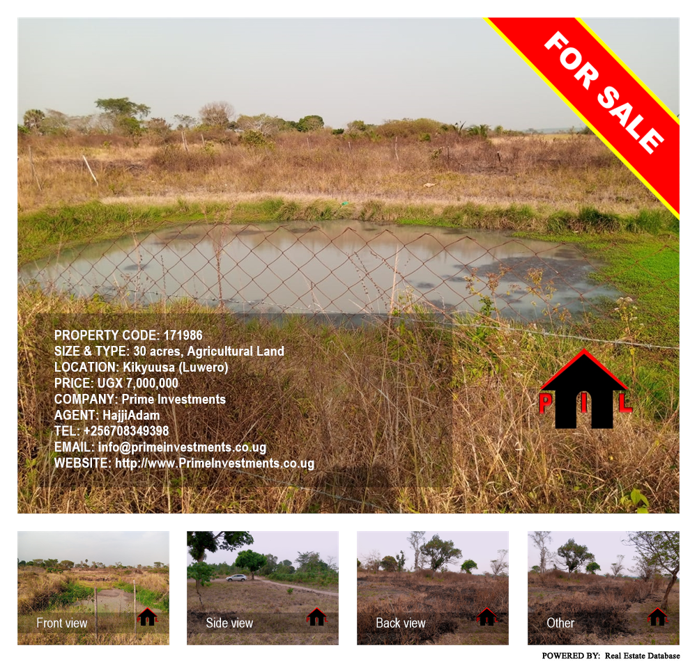 Agricultural Land  for sale in Kikyuusa Luweero Uganda, code: 171986