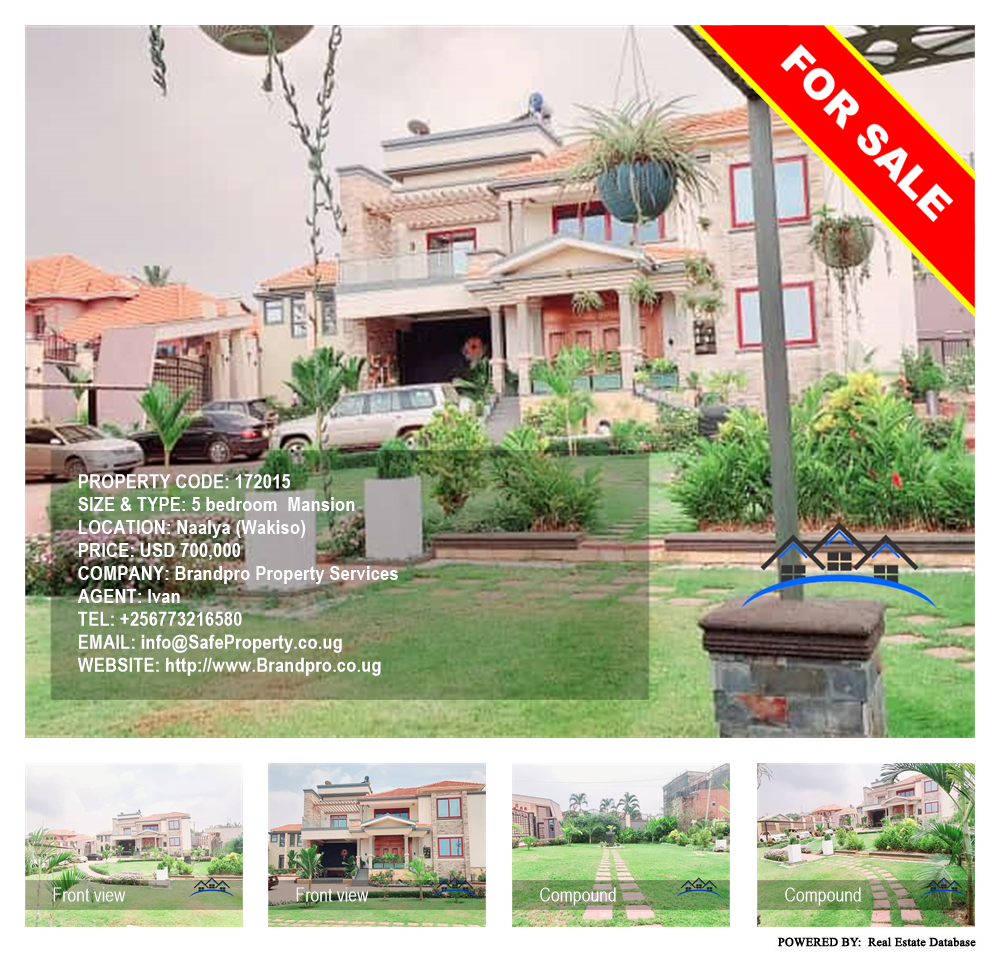 5 bedroom Mansion  for sale in Naalya Wakiso Uganda, code: 172015