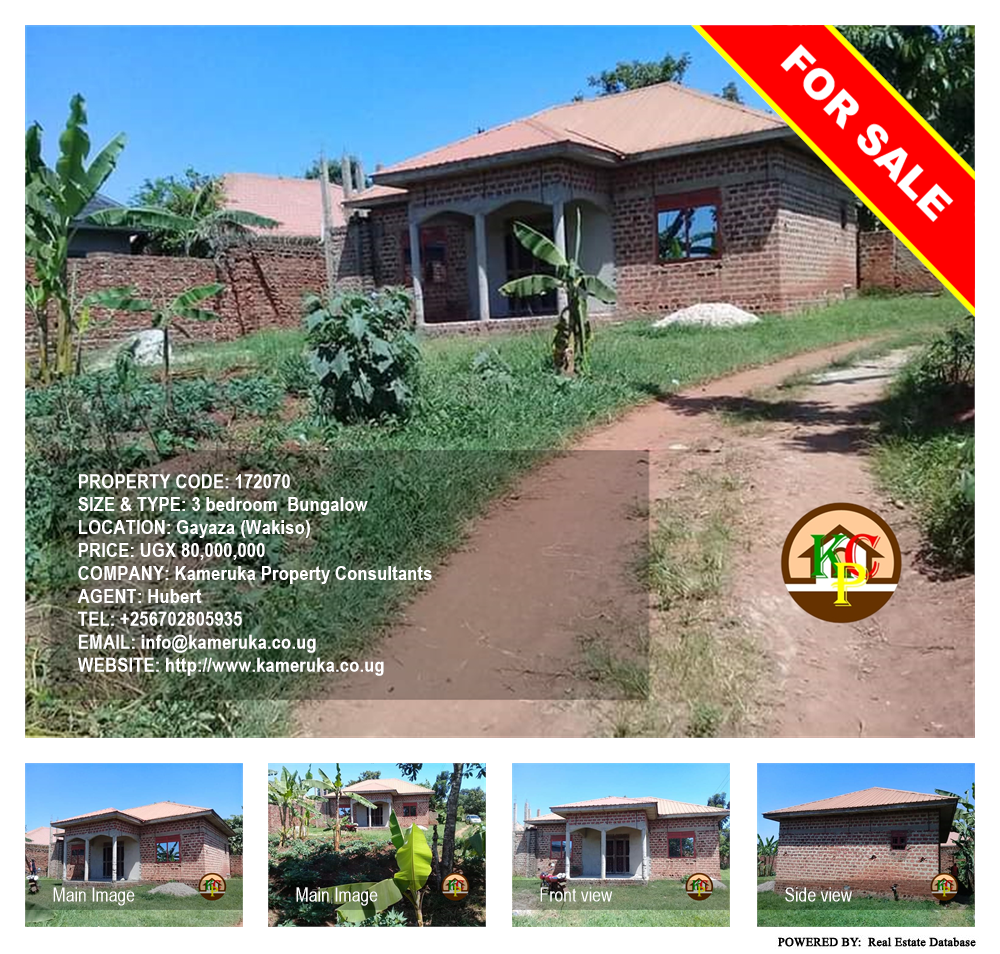 3 bedroom Bungalow  for sale in Gayaza Wakiso Uganda, code: 172070
