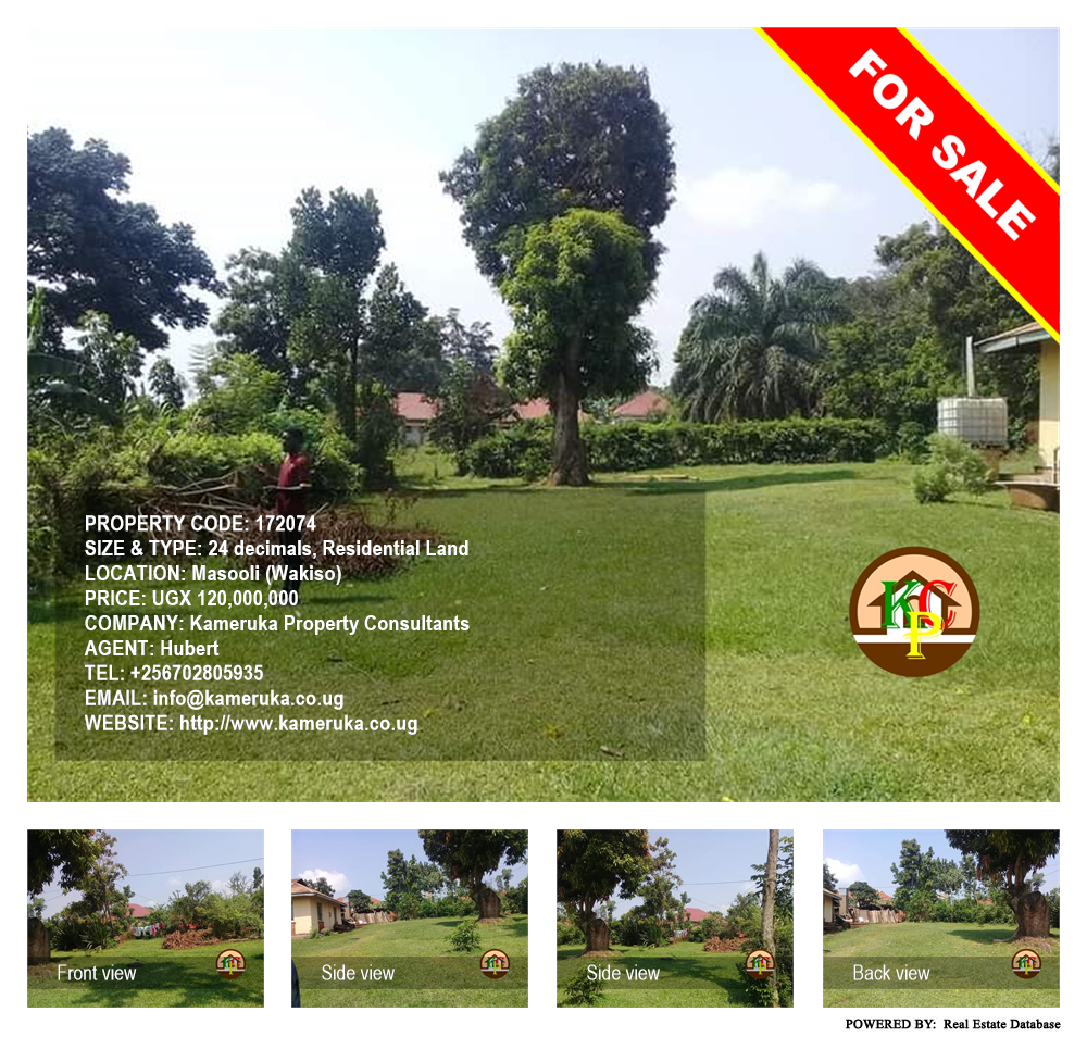 Residential Land  for sale in Masooli Wakiso Uganda, code: 172074