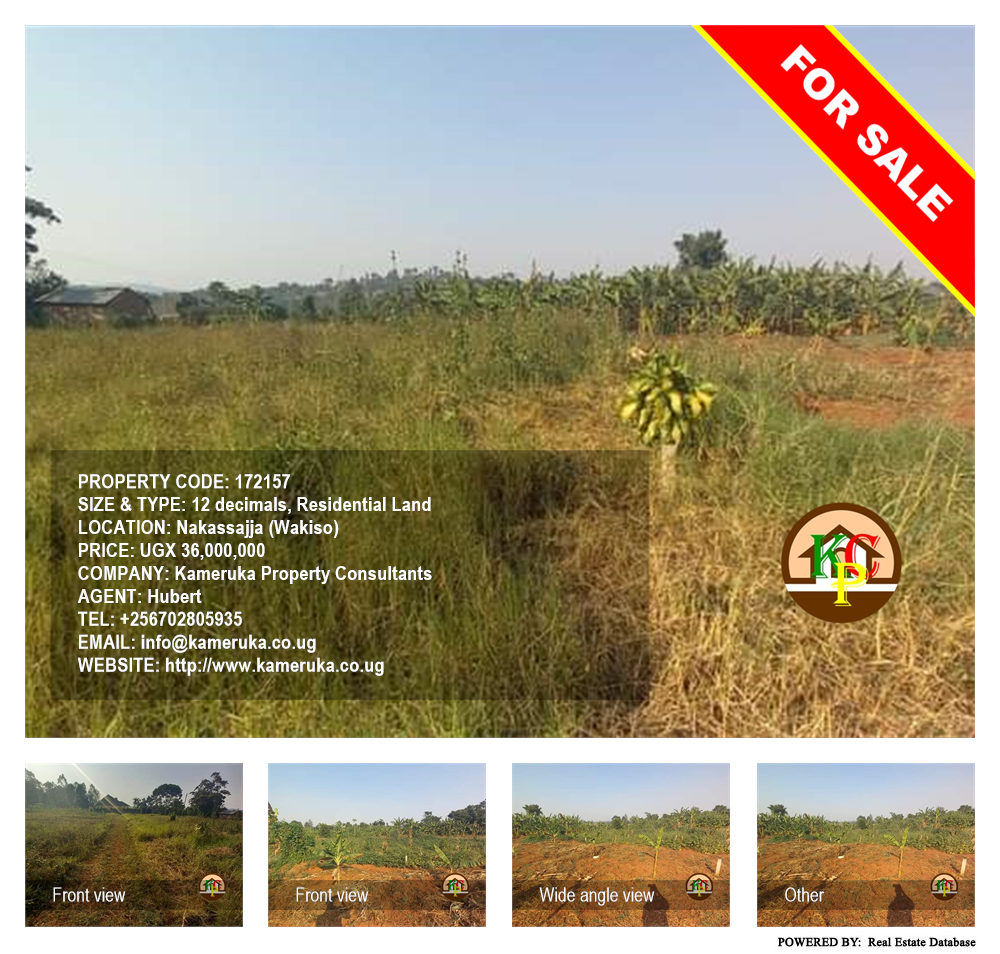 Residential Land  for sale in Nakassajja Wakiso Uganda, code: 172157