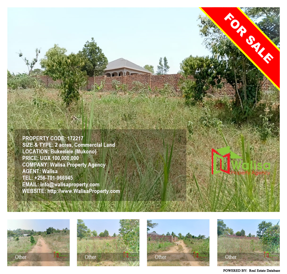 Commercial Land  for sale in Bukeelele Mukono Uganda, code: 172217