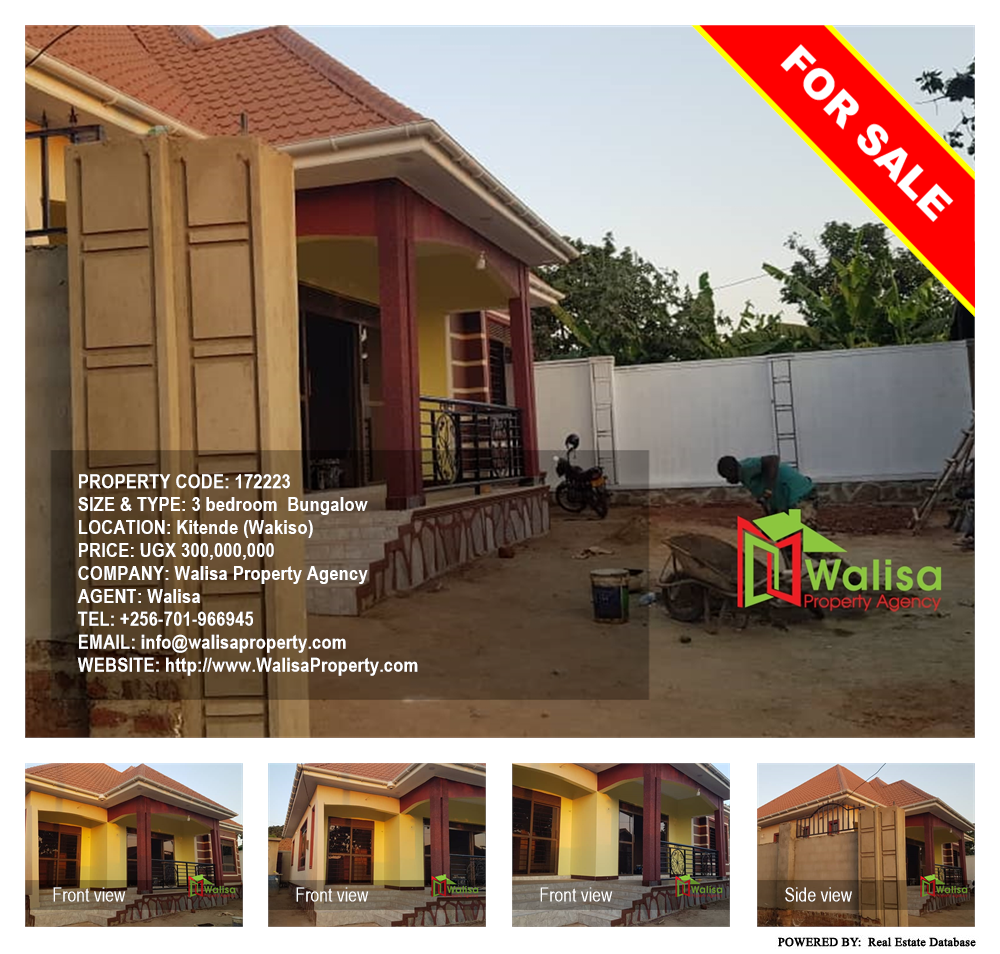 3 bedroom Bungalow  for sale in Kitende Wakiso Uganda, code: 172223