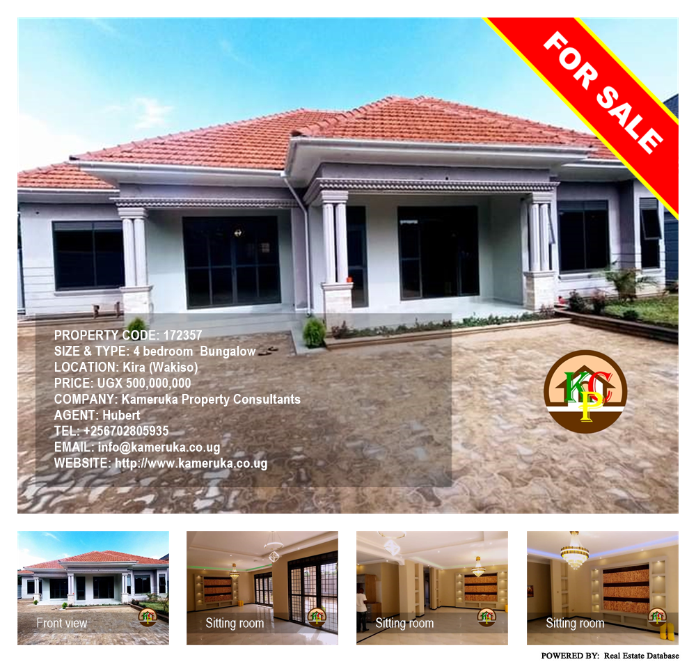 4 bedroom Bungalow  for sale in Kira Wakiso Uganda, code: 172357