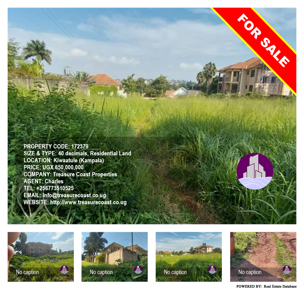 Residential Land  for sale in Kiwaatule Kampala Uganda, code: 172379